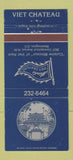 Matchbook Cover - Minh's Viet Chateau Vietnamese Washington DC 30 Strike