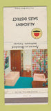 Matchbook Cover - American Standard Bathroom Fixtures Allegheny WEAR 30 Strike