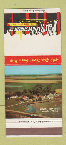 Matchbook Cover - Fargo Investment Company ND 30 Strike