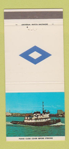 Matchbook Cover - Curtis Bay Towing Marine Norfolk Baltimore 30 Strike