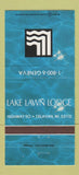 Matchbook Cover - Lake Lawn Lodge Delavan WI 30 Strike