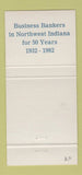 Matchbook Cover - Mercantile National Bank of Indiana IN 1982 30 Strike