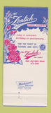 Matchbook Cover - Zimlich Flowers Florist Mobile AL 30 Strike