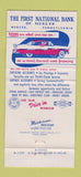 Matchbook Cover - First National Bank Mercer County PA 30 Strike