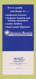 Matchbook Cover - American Standard Heating Cooling SAMPLE 30 Strike