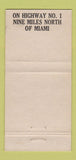 Matchbook Cover - Hofbrau Haus Hallandale FL Beer Stein 30 Strike