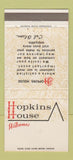 Matchbook Cover - Hopkins House  MN Brainerd WEAR 30 Strike