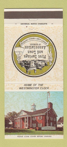 Matchbook Cover - First Savings and Loan Hickory NC 30 Strike