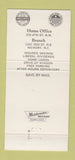 Matchbook Cover - First Savings and Loan Hickory NC 30 Strike