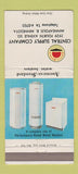 Matchbook Cover - American Standard Water Heaters Minneapolis MN WEAR 30 Strike