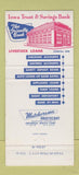 Matchbook Cover - Iowa Trust Savings Bank Estherville IA 30 Strike