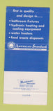 Matchbook Cover American Standard Bathroom Fixtures Houston TX SAMPLE 30 Strike
