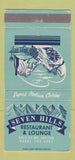 Matchbook Cover - Seven Hills Restaurant Lounge Italian Spavone 30 Strike