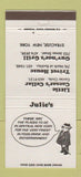 Matchbook Cover - Julie's Restaurants Syracuse NY 30 Strike