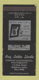 Matchbook Cover - Ray Labbe Studio Photography Biddeford ME WEAR 30 Strike
