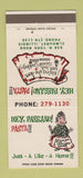 Matchbook Cover - Hey Paesano Pasta Elmhurst IL 30 Strike