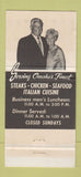 Matchbook Cover - Ross' Steak House Cleopatra Lounge Omaha NE 30 Strike