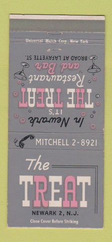 Matchbook Cover - The Treat Restaurant Newark NJ 30 Strike
