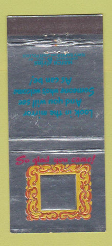 Matchbook Cover - Match Grins Mirror Percy  Barker Jules Pollock 30 Stick