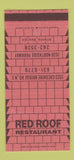 Matchbook Cover - Red Roof Restaurant Atlanta GA 30 Strike
