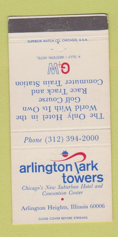 Matchbook Cover - Arlington Park Towers Arlington Heights IL 30 Strike