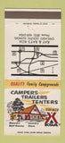 Matchbook Cover - KOA Camping Chicago IL Kay & Ray's 30 Strike