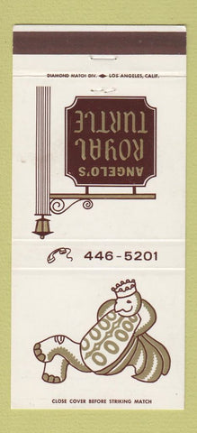 Matchbook Cover - Angelo's Royal Turtle Arcadia CA 30 Strike