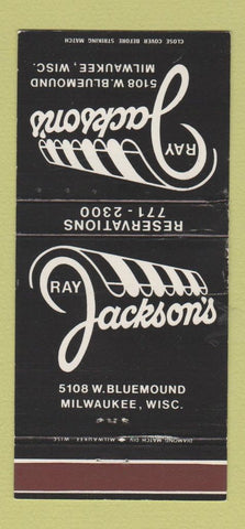 Matchbook Cover - Ray Jackson's Milwaukee WI restaurant 30 Strike