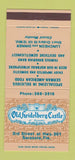 Matchbook Cover - Old Heidelberg Castle Sarasota FL 30 Strike