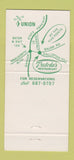 Matchbook Cover - Tretola's Restaurant Union NJ 30 Strike