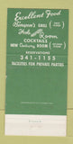 Matchbook Cover - Binyon's Chicago IL Restaurant WEAR 30 Strike