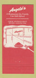 Matchbook Cover - Angelo's Steaks Pizza 1991 Irving TX 30 Strike