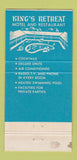 Matchbook Cover - King's Retreat Whittier CA 30 Strike