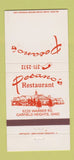 Matchbook Cover - Pesano's Garfield Heights OH 30 Strike