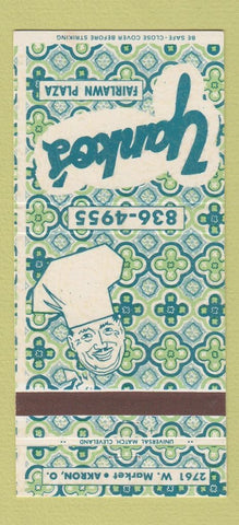 Matchbook Cover - Yanko's Restaurant Akron OH 30 Strike