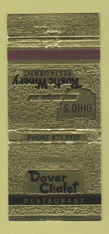 Matchbook Cover - Dover Chalet Restaurant Westlake OH 30 Strike