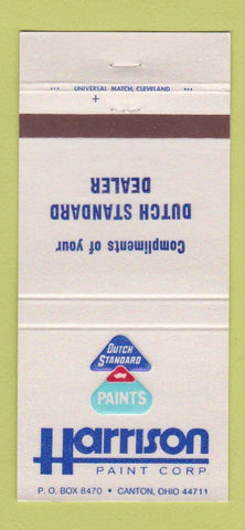 Matchbook Cover - Harrison Paint Corp Dutch Standard 30 Strike