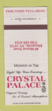 Matchbook Cover - Crystal Palace Ellicottville NY Michelob Beer 30 Strike