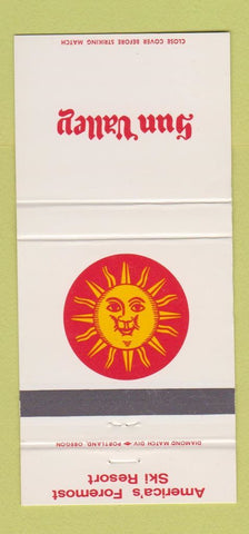 Matchbook Cover - Sun Valley Ski Resort ID WEAR 30 Strike