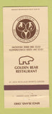 Matchbook Cover - Jack Nicklaus Sports Center Kings Island OH golf 30 Strike