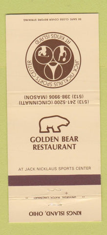 Matchbook Cover - Jack Nicklaus Sports Center Kings Island OH golf 30 Strike