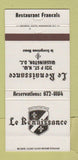 Matchbook Cover - Le Renaissance Washington DC French 30 Strike