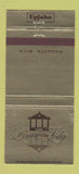 Matchbook Cover - Brook Lodge Upjohn Augusta MI 30 Strike
