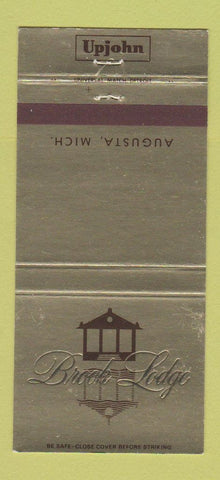 Matchbook Cover - Brook Lodge Upjohn Augusta MI 30 Strike