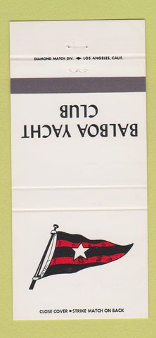 Matchbook Cover - Balboa Yacht Club San Diego? 30 Strike
