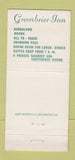 Matchbook Cover - Greenbrier Inn Garden Grove CA 30 Strike