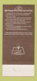 Matchbook Cover - Naples Beach Hotel Golf Club FL 30 Strike