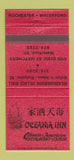 Matchbook Cover Oceania Inn Chinese Restaurant Rochester Waterford MI 30 Strike