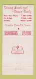 Matchbook Cover Oceania Inn Chinese Restaurant Rochester Waterford MI 30 Strike