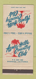 Matchbook Cover - Azure Hills Country Club Riverside CA 30 Strike
